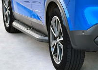 Trittbretter passend f&uuml;r Nissan Pathfinder 2004-2013 Ares Schwarz mit T&Uuml;V
