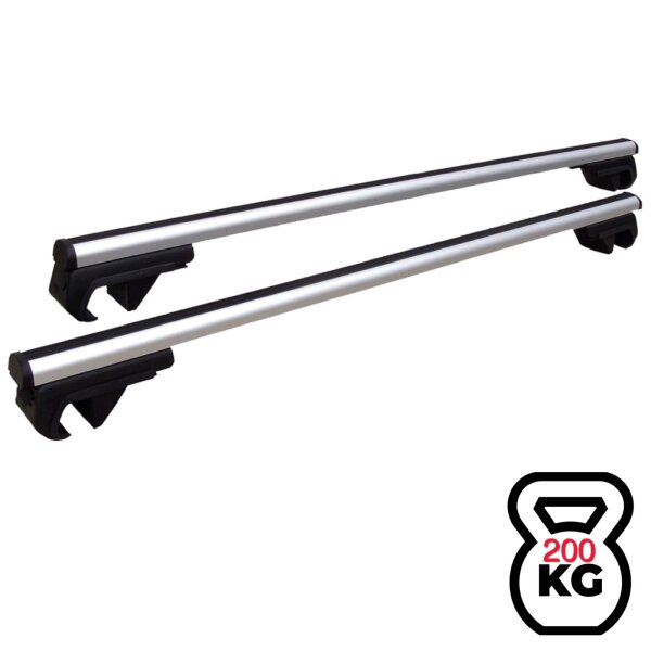 3er Set Schwerlast Dachtr&auml;ger 300 kg passend f&uuml;r Opel Vivaro ab Bj. 2001 Aluminium 150cm
