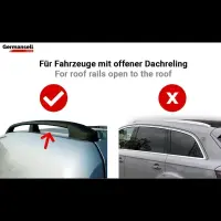 3er Set Schwerlast Dachtr&auml;ger 300 kg passend f&uuml;r Renault Trafic ab Bj. 2001 Aluminium Schwarz 150cm