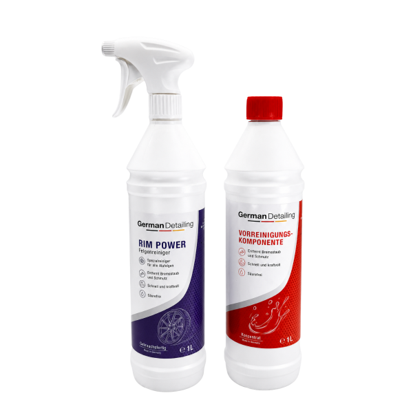 German Detailing Wheel &amp; PreWash Duo &ndash; Felgenreiniger &amp; Vorreinigungskomponente Set