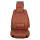 Front seat covers suitable for Audi Q7 from 2007 in color cinnamon Set of 2 Checkered mix