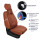 Front seat covers suitable for BMW X5 from 1999 in color cinnamon Set of 2 Checkered mix