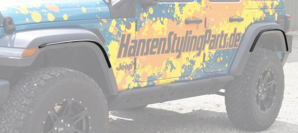4x fender flare 25 mm HSP fitting Jeep Wrangler JL 2018-