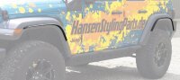 4x fender flare 25 mm HSP fitting Jeep Wrangler JL 2018-