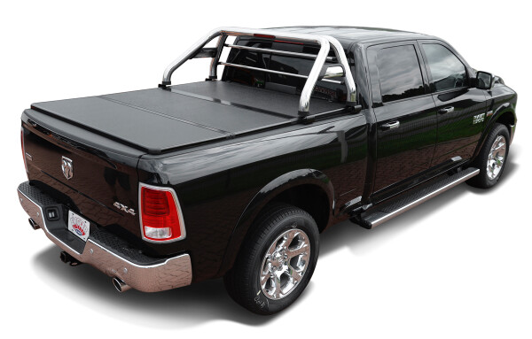 Aluminium Laderaumabdeckung 3-teilig klappbar HSP passend f&uuml;r Dodge Ram 2009-2018 long Bed 6,4 ft