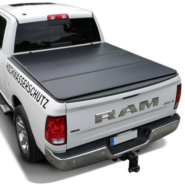 Aluminium Laderaumabdeckung 3-teilig klappbar HSP passend f&uuml;r Dodge Ram Quad Cab 2019- long Bed 6,4 ft