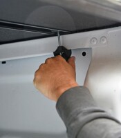 Aluminium tonneau cover 3-fold HSP fitting JAC Double Cab