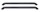 Pickup bed rail set (2 pcs) 1135mm black powder coated HSP