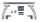 Ladder rack stainless steel HSP fitting Pickups (1 pcs)