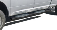 Side bars 6" black with step pads HSP fitting Dodge...
