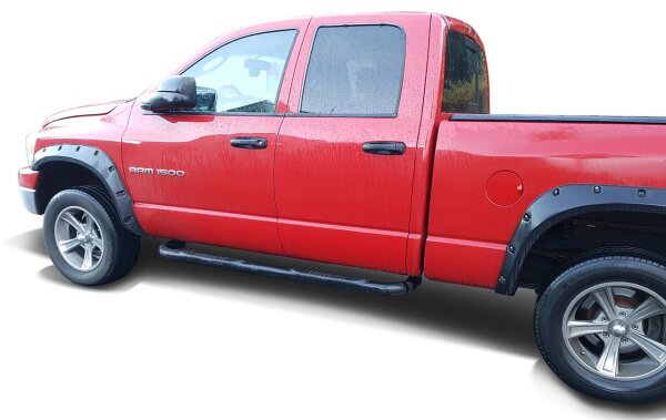 Schwellerrohre 3" schwarz HSP passend f&uuml;r Dodge Ram Quad Cab 2002-2008