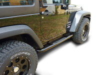 Side bars black HSP fitting Jeep Wrangler JK 2007-2017...