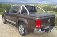 Schwellerrohre Edelstahl HSP passend f&uuml;r VW Amarok 2010-2020 Doppelkabine