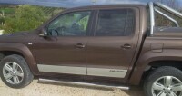 Schwellerrohre Edelstahl HSP passend f&uuml;r VW Amarok 2010-2020 Doppelkabine