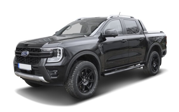 Side bars black HSP fitting Ford Ranger 2012-2022 Double Cab