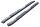 Side bars 4" black textured HSP fitting Dodge Ram Crew Cab 2019-