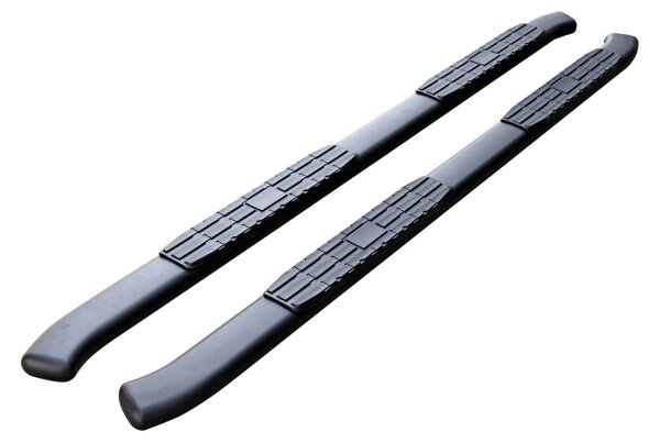 Side bars 4" black textured HSP fitting Dodge Ram Quad Cab 2019-