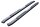 Side bars 4" black textured HSP fitting Dodge Ram Quad Cab 2019-
