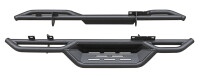 Black Rock side bars fitting Jeep Wrangler JL 2018- 2-door