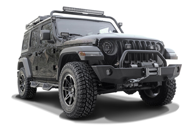 Black Rock Schwellerrohre passend f&uuml;r Jeep Wrangler JL 2018- 4-door