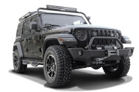 Black Rock side bars fitting Jeep Wrangler JL 2018- 4-door