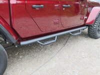 Black Rock side bars fitting Jeep Gladiator JT &ndash;...