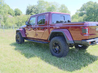 Black Rock side bars fitting Jeep Gladiator JT &ndash;...