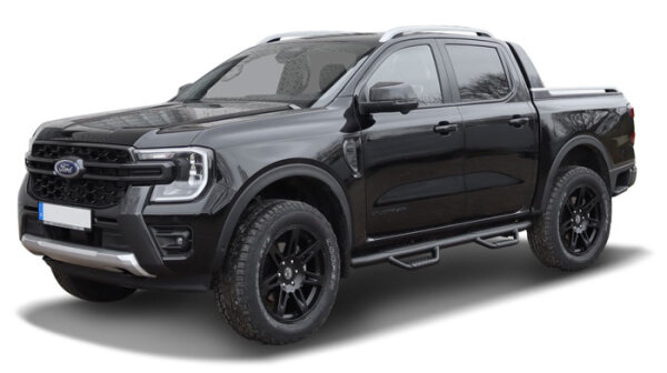 Side bars HSP fitting Ford Ranger 2012-+Raptor 2019-+Amarok 2023- Double Cab