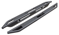 Black Stealth side bars fitting Nissan Navara D231 NP300 2016- Double Cab