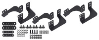 Black Stealth side bars fitting Nissan Navara D231 NP300 2016- Double Cab