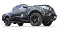 Black Stealth side bars fitting Nissan Navara D231 NP300 2016- Double Cab