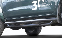 Black Stealth side bars fitting Nissan Navara D231 NP300 2016- Double Cab