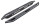 Black Stealth side bars fitting Nissan Navara D231 NP300 2016- Double Cab