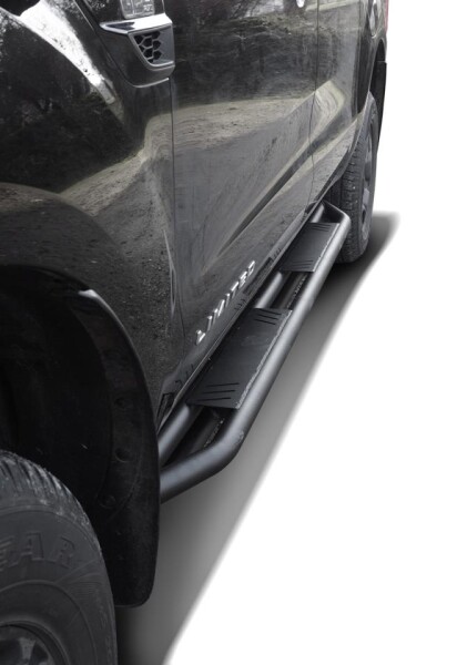 Black Stealth side bars fitting Ford Ranger 2012- Double Cab