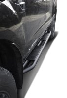 Black Stealth side bars fitting Ford Ranger 2012- Double Cab