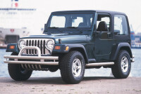 Doppelrohr-rear bumper stainless steel HSP fitting Jeep Wrangler