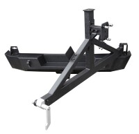 Rear bumper black HSP fitting Jeep Wrangler JK + spare wheel carrier