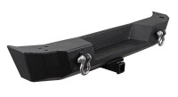 Rear bumper black HSP fitting Jeep Wrangler JK + spare wheel carrier
