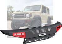 Front bumper steel black + UFS HSP fitting Suzuki Jimny 2018-