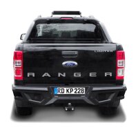 Hecksto&szlig;stange schwarz HSP passend f&uuml;r Ford Ranger 2012-2022 mit AHK