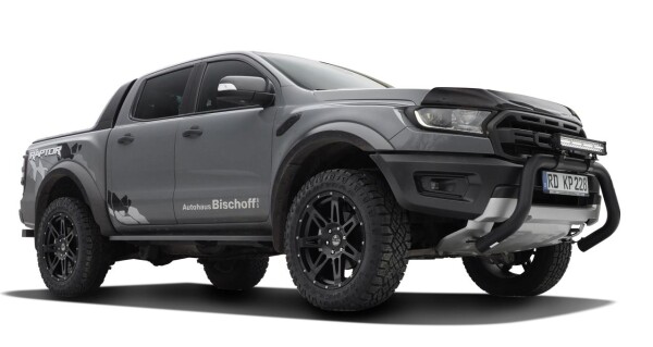 Running boards "Shark-Design" HSP fitting Ford Ranger 12-22 &amp; Raptor 19-22 Double Cab