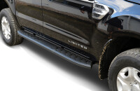 Running boards "Shark-Design" HSP fitting Ford Ranger 12-22 &amp; Raptor 19-22 Double Cab