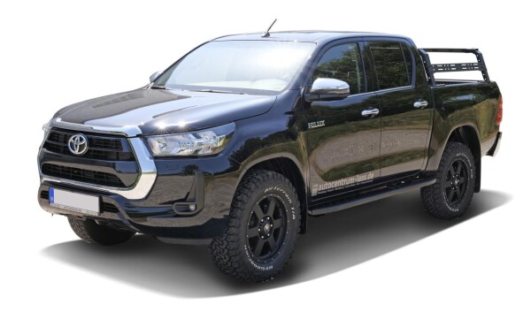 Running boards "Shark-Design" HSP fitting Toyota Hilux 2016- Double Cab