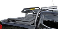Roll bar Black Stealth 76 mm with luggage basket fitting...