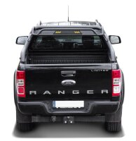 &Uuml;berrollb&uuml;gel Black Stealth 76 mm mit Gep&auml;ckkorb passend f&uuml;r Ford Ranger 2016-2022