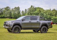 Black Hunter roll bar fitting Toyota Hilux 2016- Double Cab