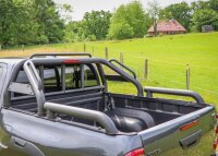Black Hunter roll bar fitting Toyota Hilux 2016- Double Cab