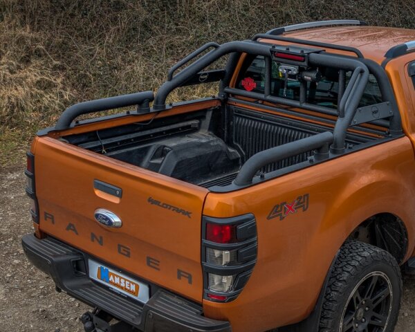 Black Hunter &Uuml;berrollb&uuml;gel passend f&uuml;r Ford Ranger 2016-2022 Doppelkabine