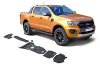 Skid plate aluminium 6-piece HSP fitting Ford Ranger...