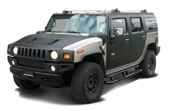 Schwellerrohre schwarz HSP passend f&uuml;r Hummer H2 2003-2010